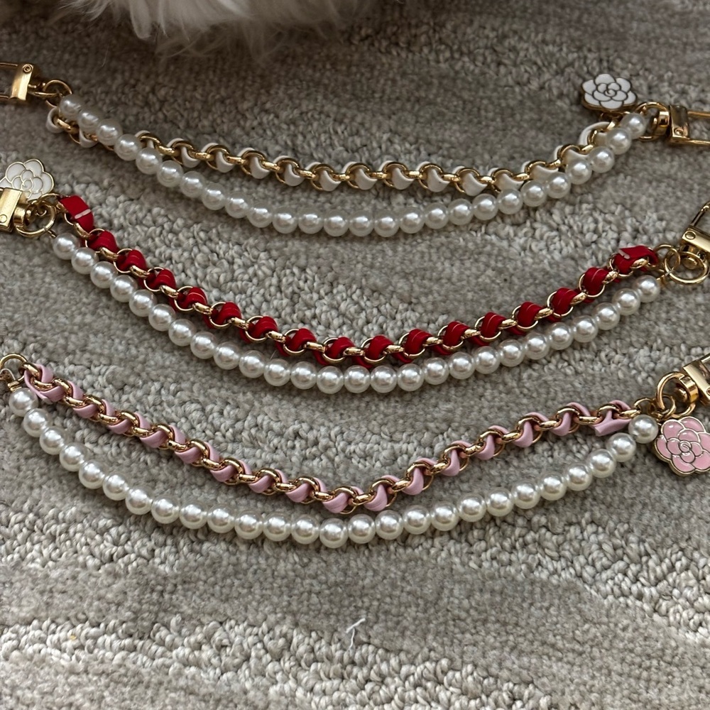 Wallet Handles or Camellia Flower Bag Charm. - Picture 2 of 3